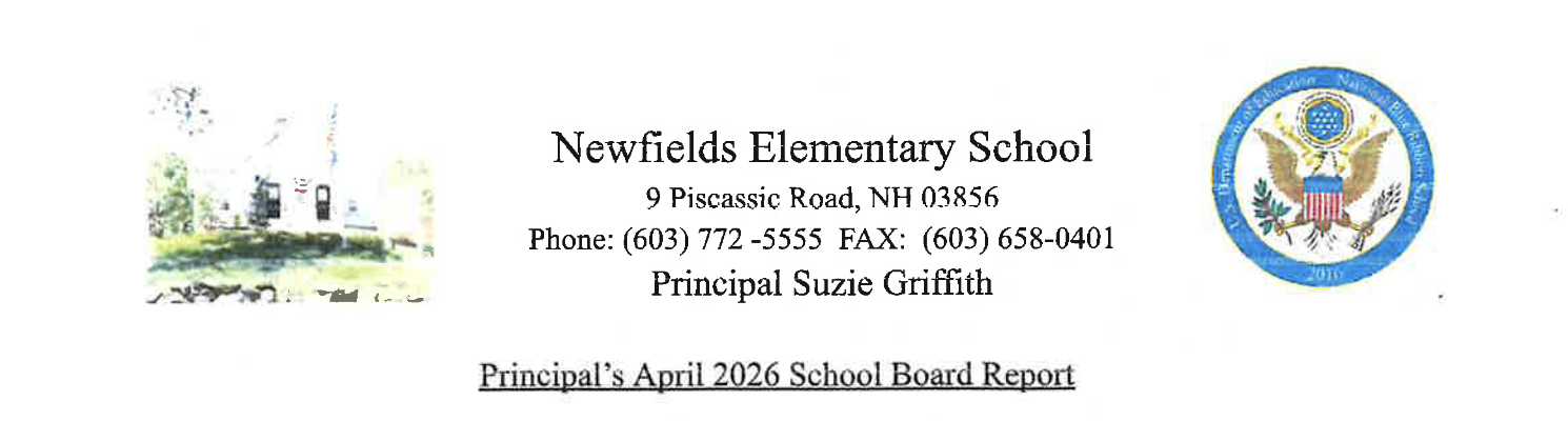 Principal's April 2026 School Board Report